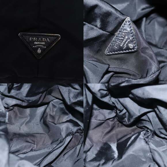 PRADA Hand Bag Nylon Black - Picture 11 of 13